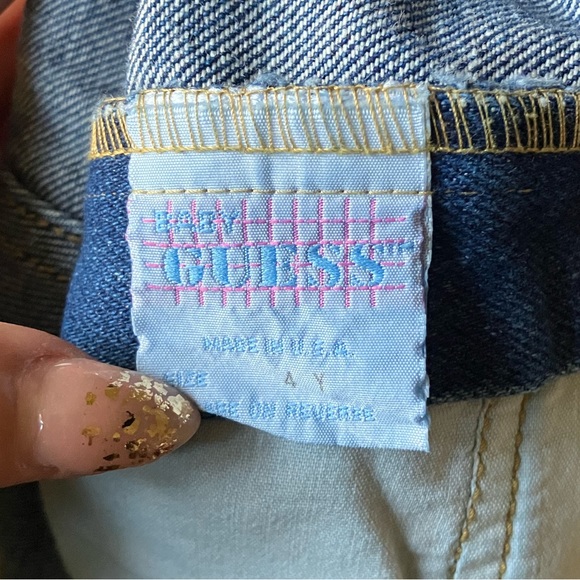 Guess Dark Jean Overalls Size 4Y - Picture 5 of 5